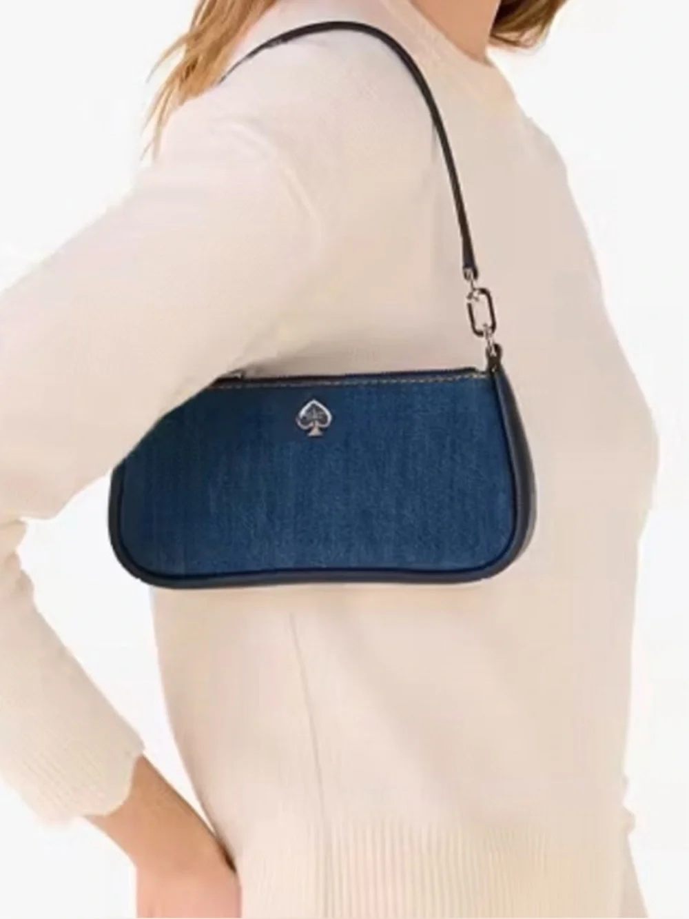 NWT Kate spade Kayla Denim Blue Convertible Wristlet KK119